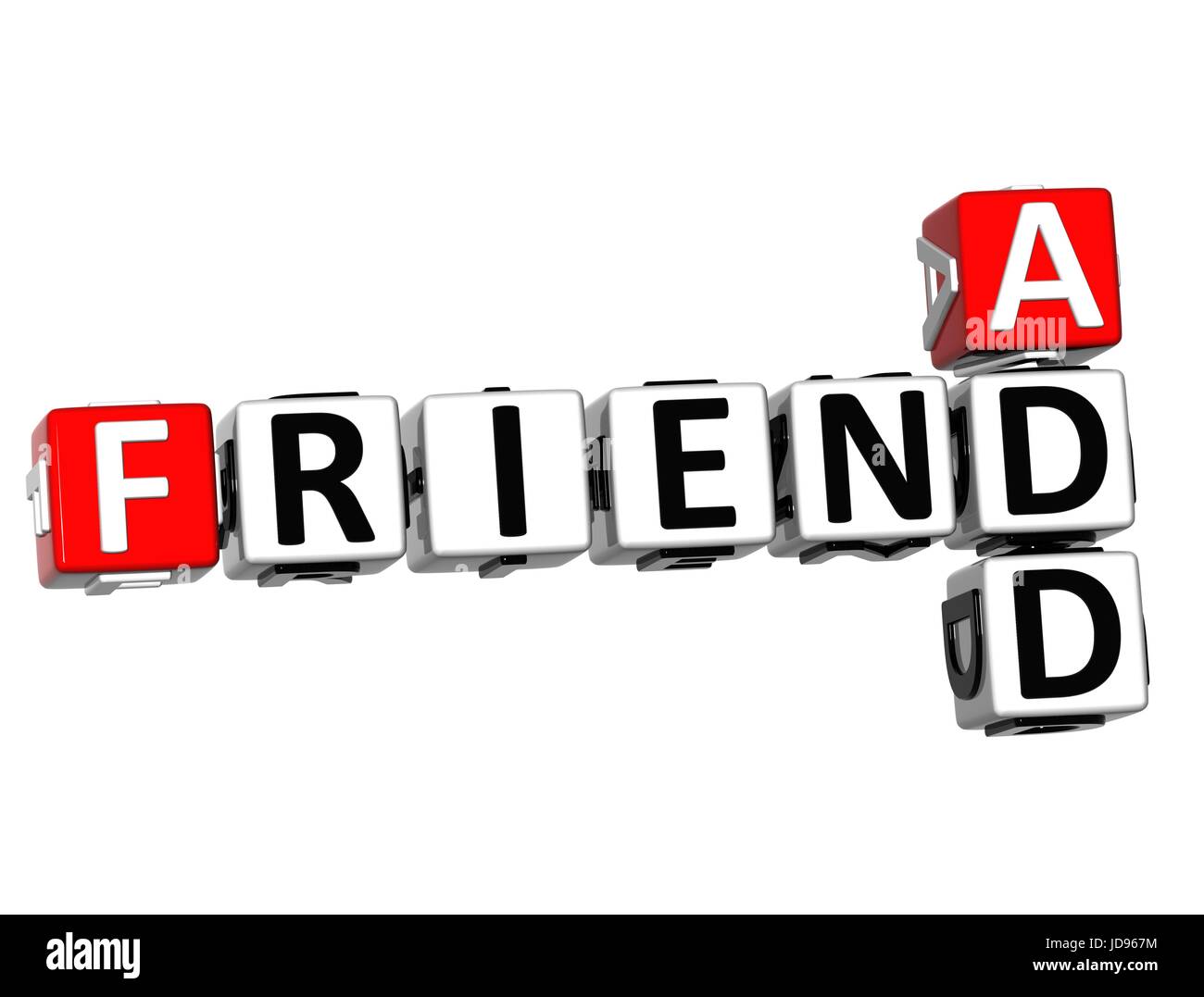 3D Add Friend Crossword cube words on white background Stock Photo Alamy 3D Add Friend Crossword cube words on white background Stock Photo Alamy