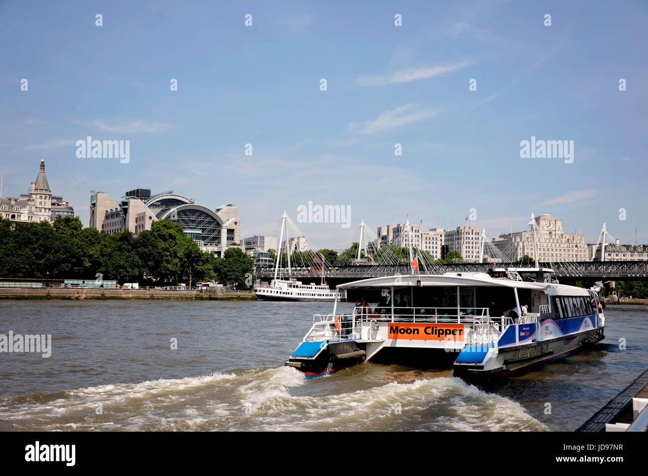 MBNA Thames Clipper on the River Thames Stock Photo