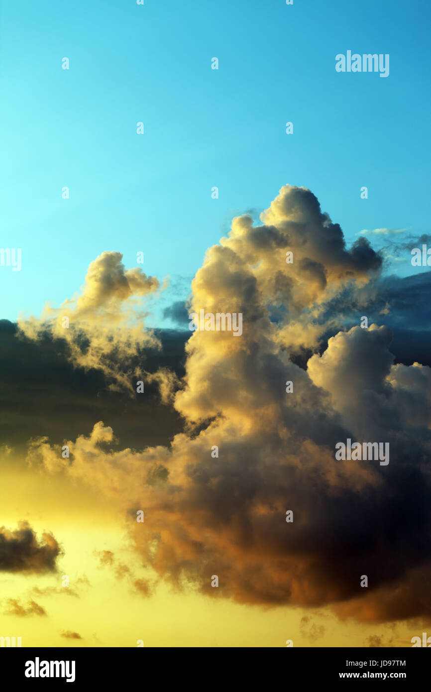 Sunset sky over the sea Stock Photo - Alamy