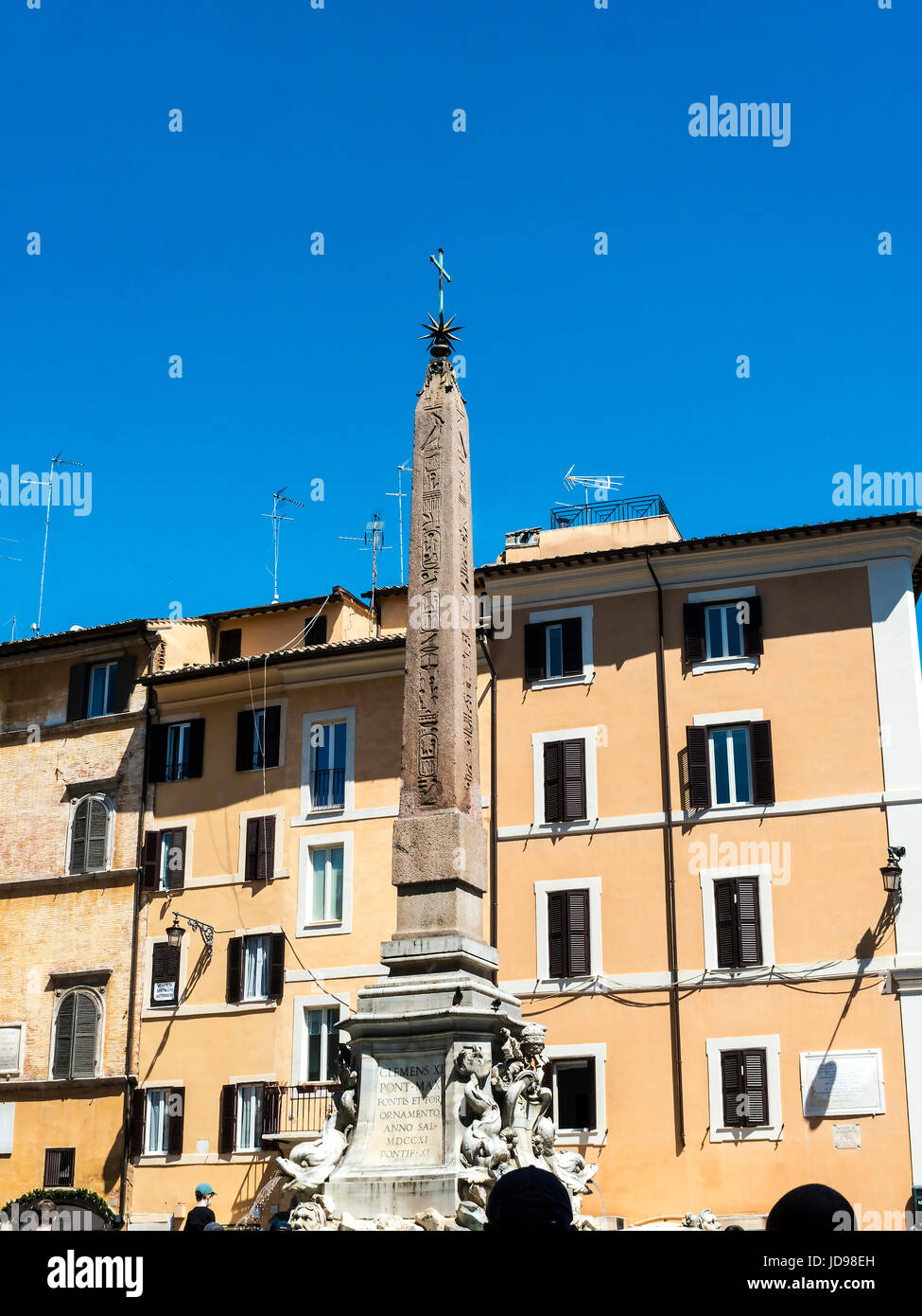 The Pantheon building in Rome Italy is now a church but formerly it was a building dedicated the all the Gods of Ancient Rome Stock Photo