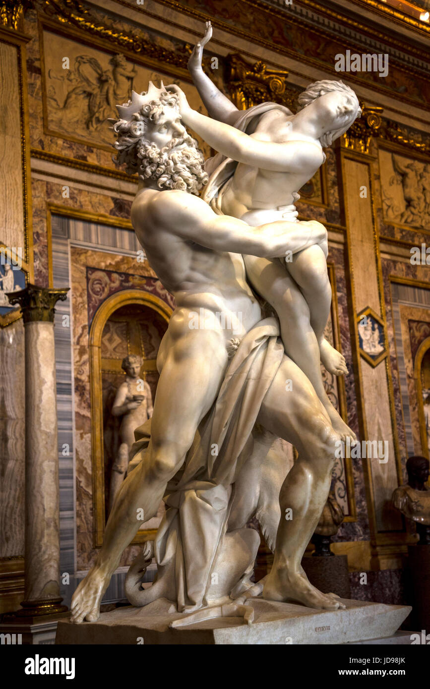 Bernini Sculptures in the Borghese Collection in Villa Borghese Rome Italy  Stock Photo - Alamy