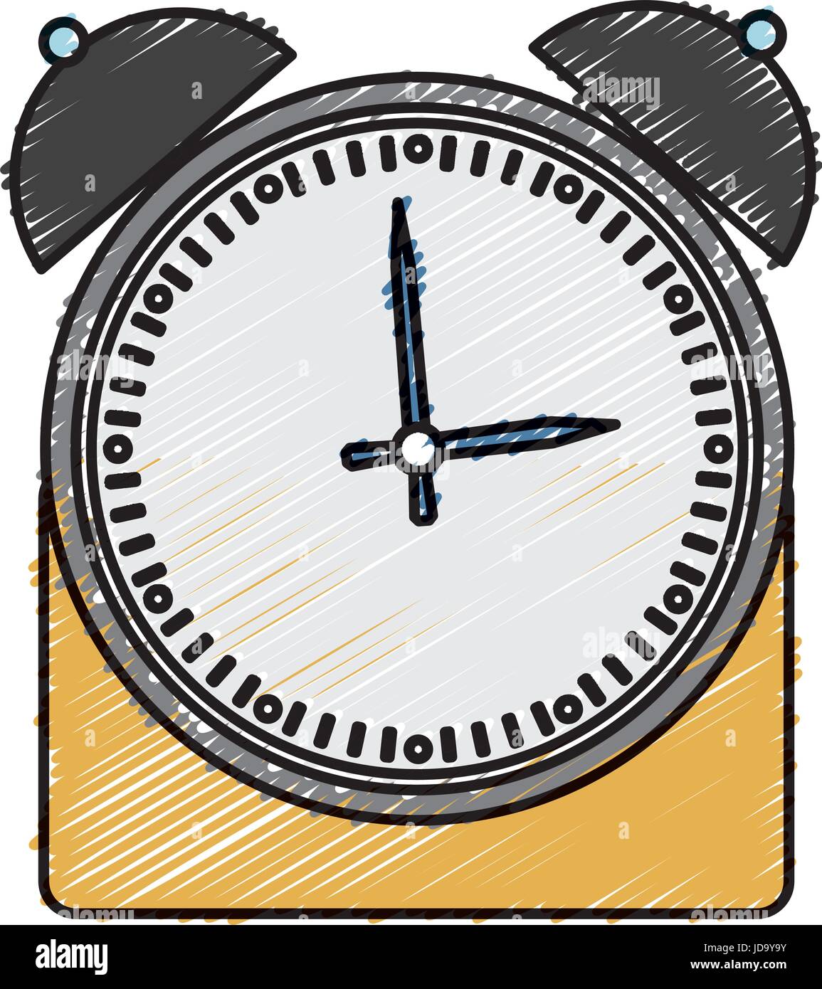 alarm clock icon over white background vector illustration Stock Vector ...