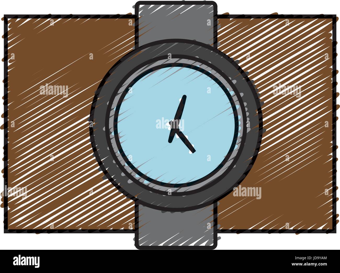 watch icon over white background vector illustration Stock Vector Image ...