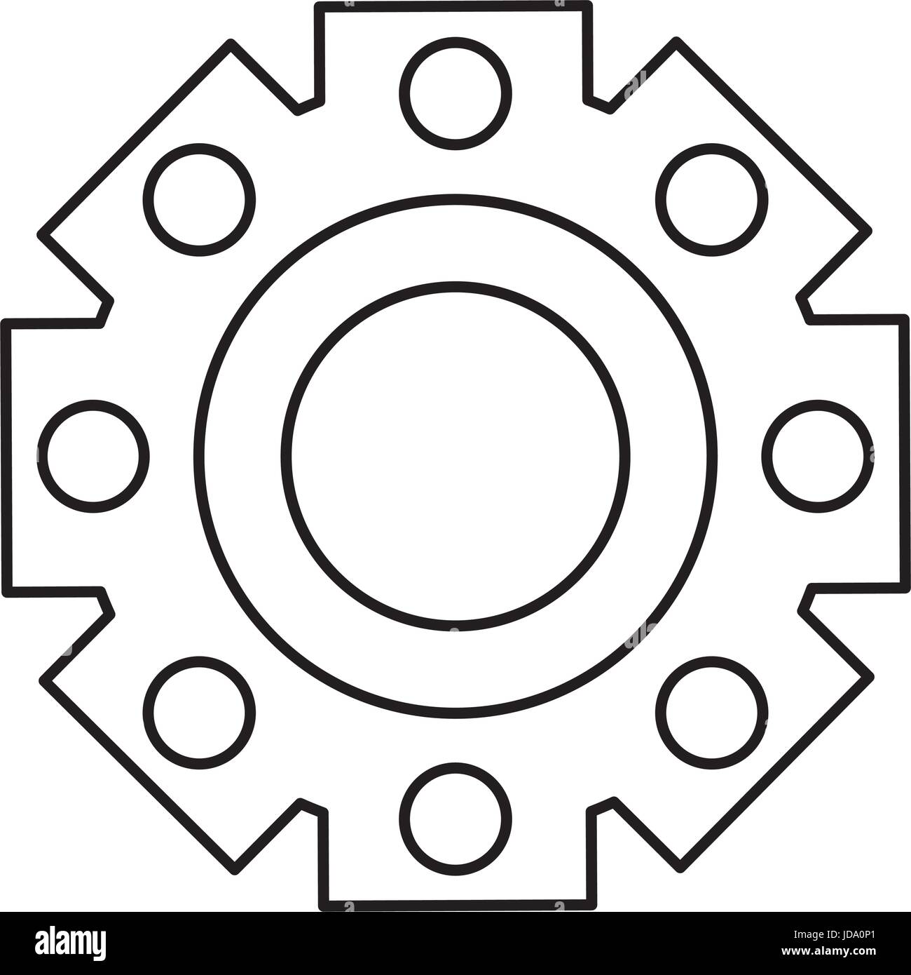 gear wheel icon Stock Vector Image & Art - Alamy