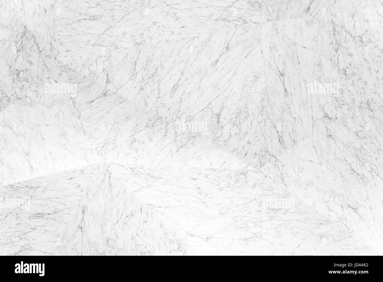 Interior triangular white marble connected diagonally. Modern design marble pattern background. Stock Photo
