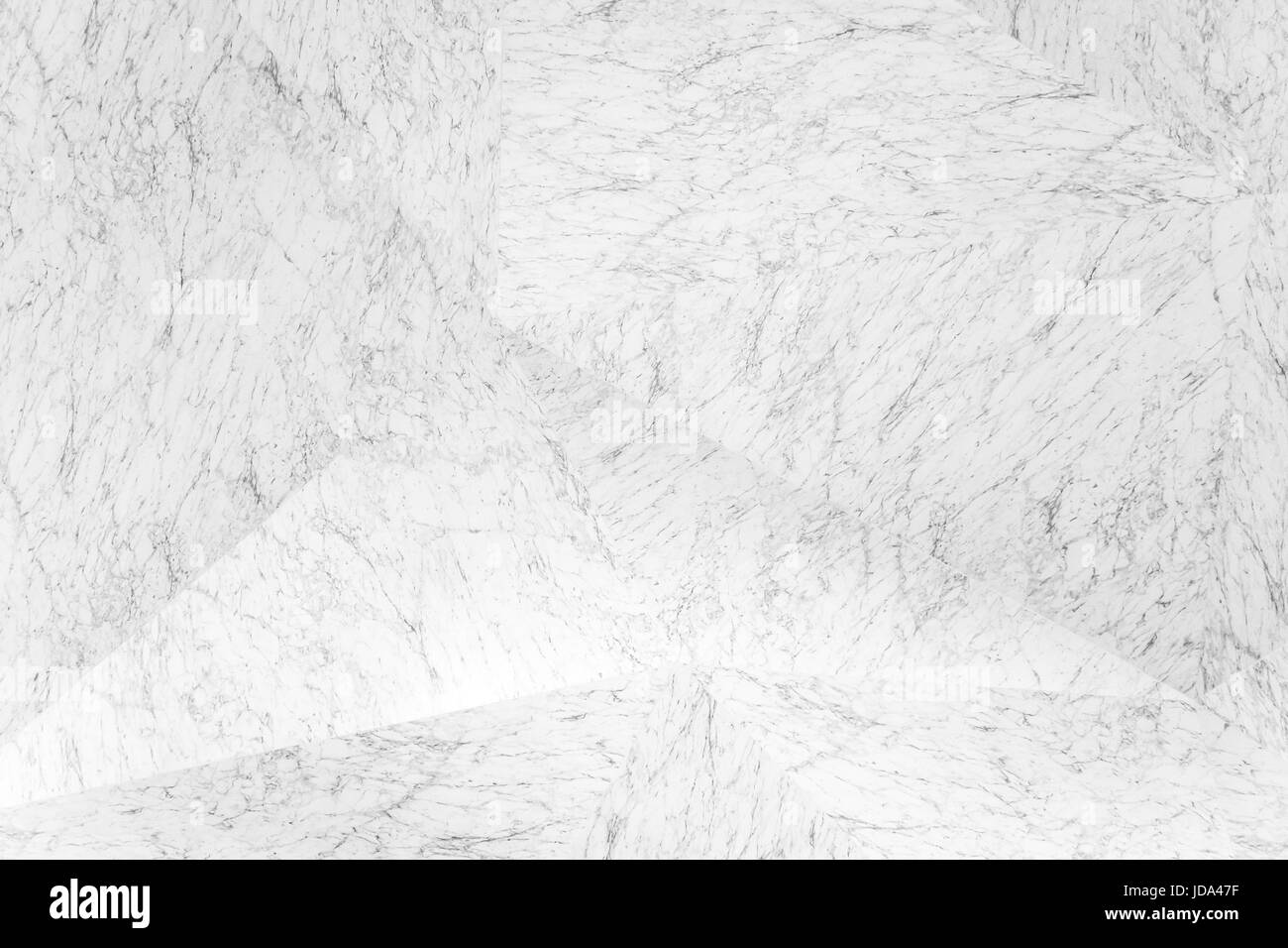 Interior triangular white marble connected diagonally. Modern design ...