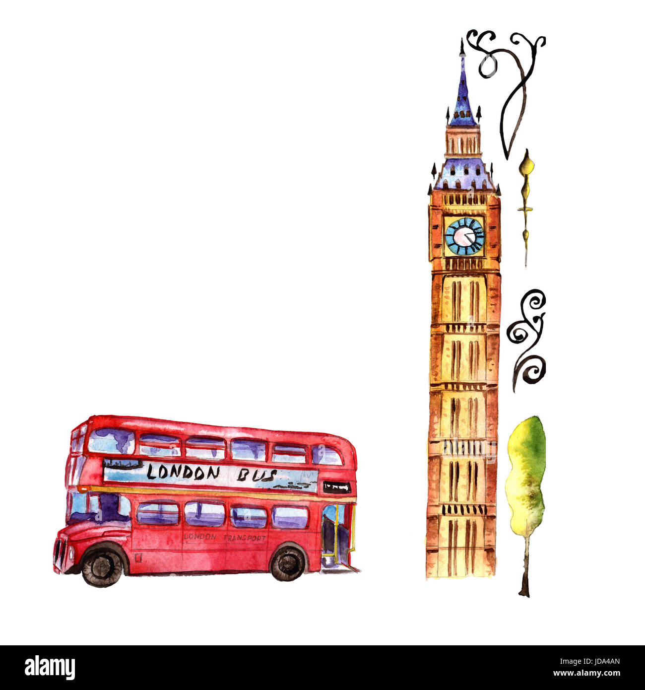 Great britain christmas symbols
