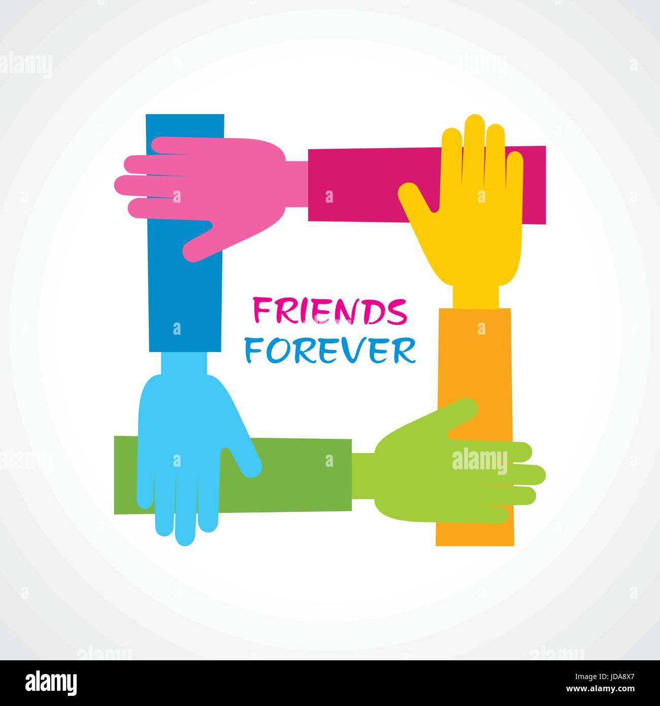 Happy Friendship Day Greeting Stock Vector Stock Vector Image Art Alamy Happy Friendship Day Greeting Stock Vector Stock Vector Image Art Alamy