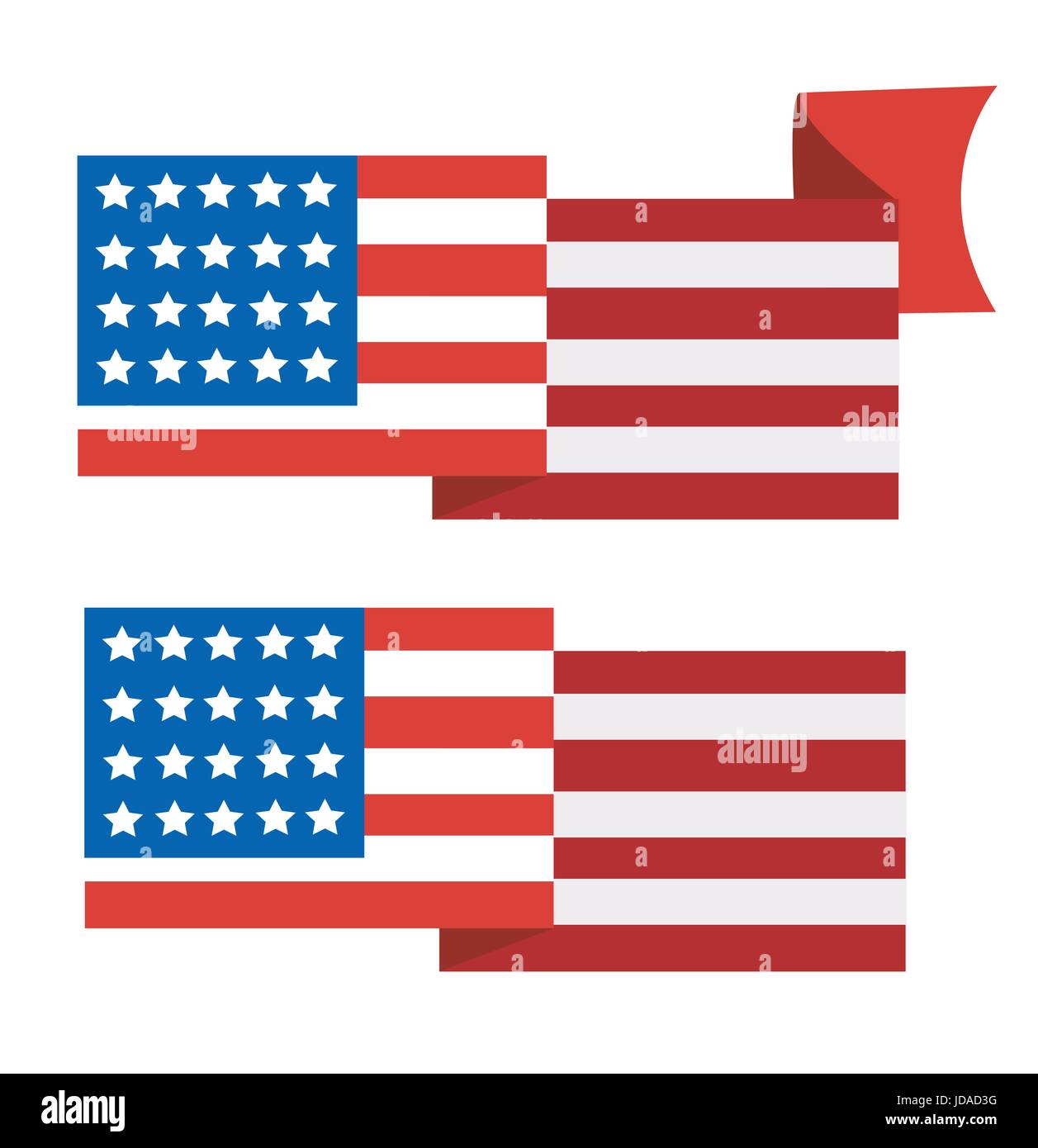 United State Of America flag isolated vector Stock Vector Image & Art ...