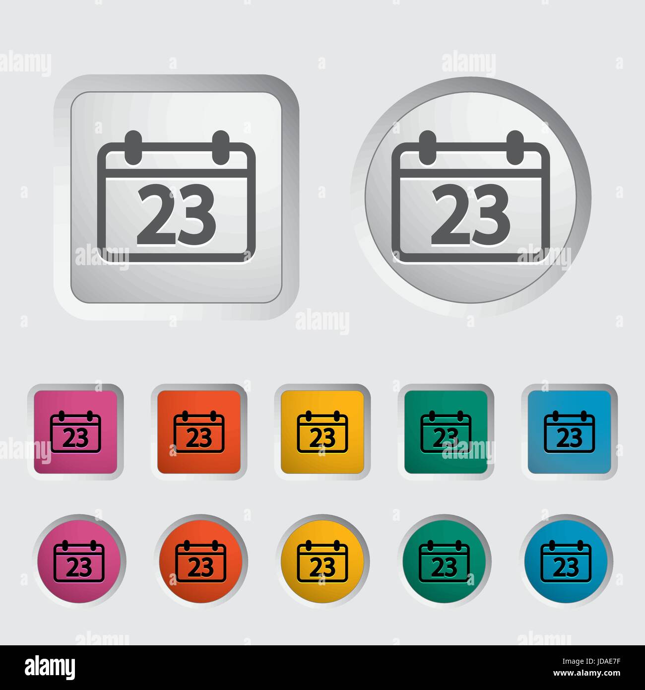 This vector illustration of a calendar icon Stock Vector Image & Art ...