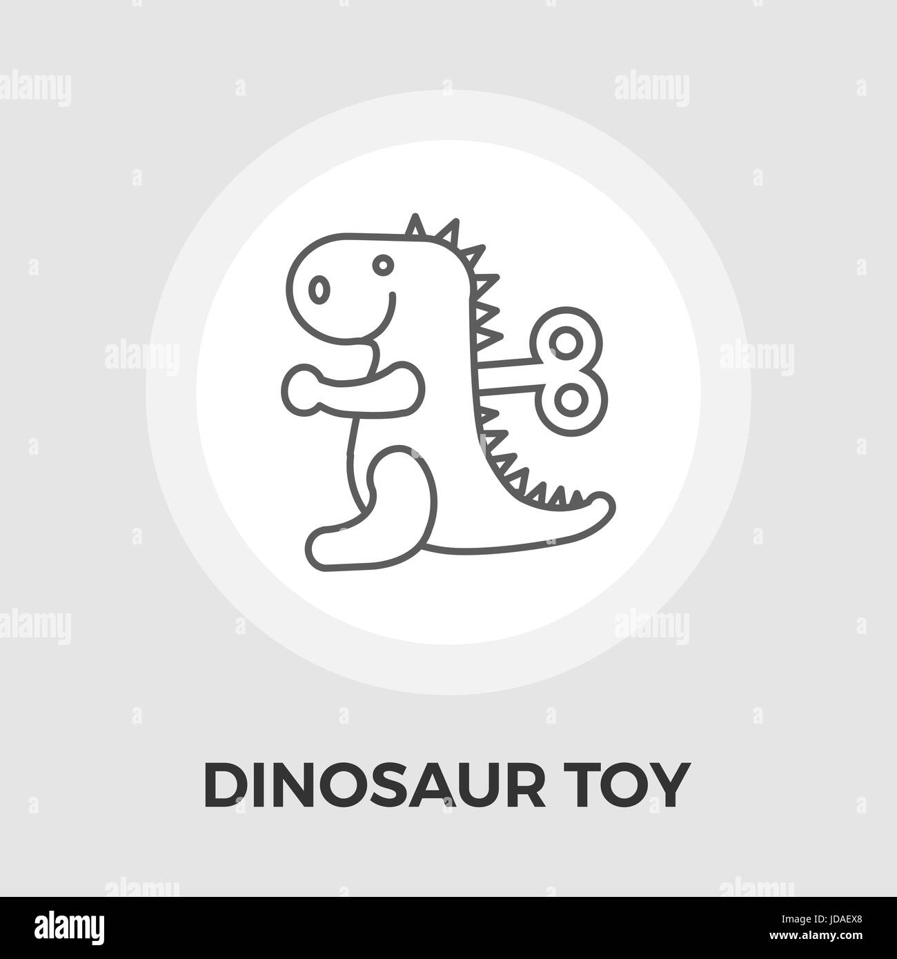 Dinosaurus icon vector. Flat icon isolated on the white background. Editable EPS file. Vector illustration. Stock Vector