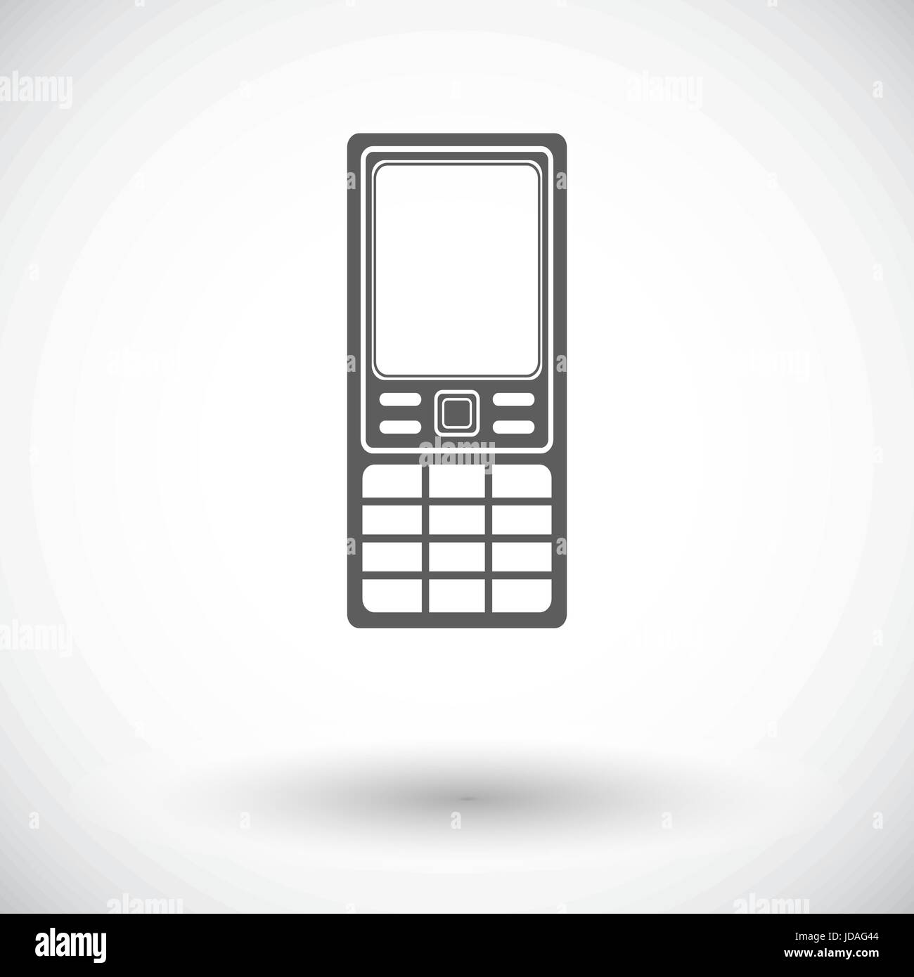 Phone. Single flat icon on white background. Vector illustration Stock ...