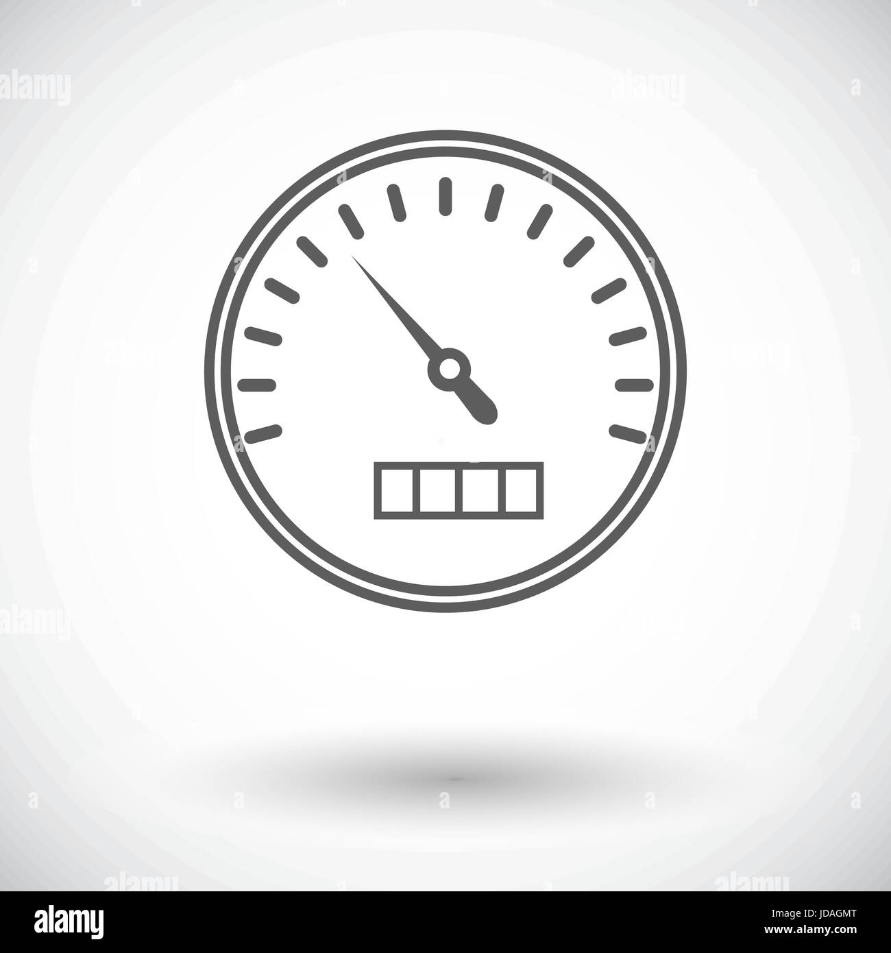 Speedometer. Single flat icon on white background. Vector illustration ...