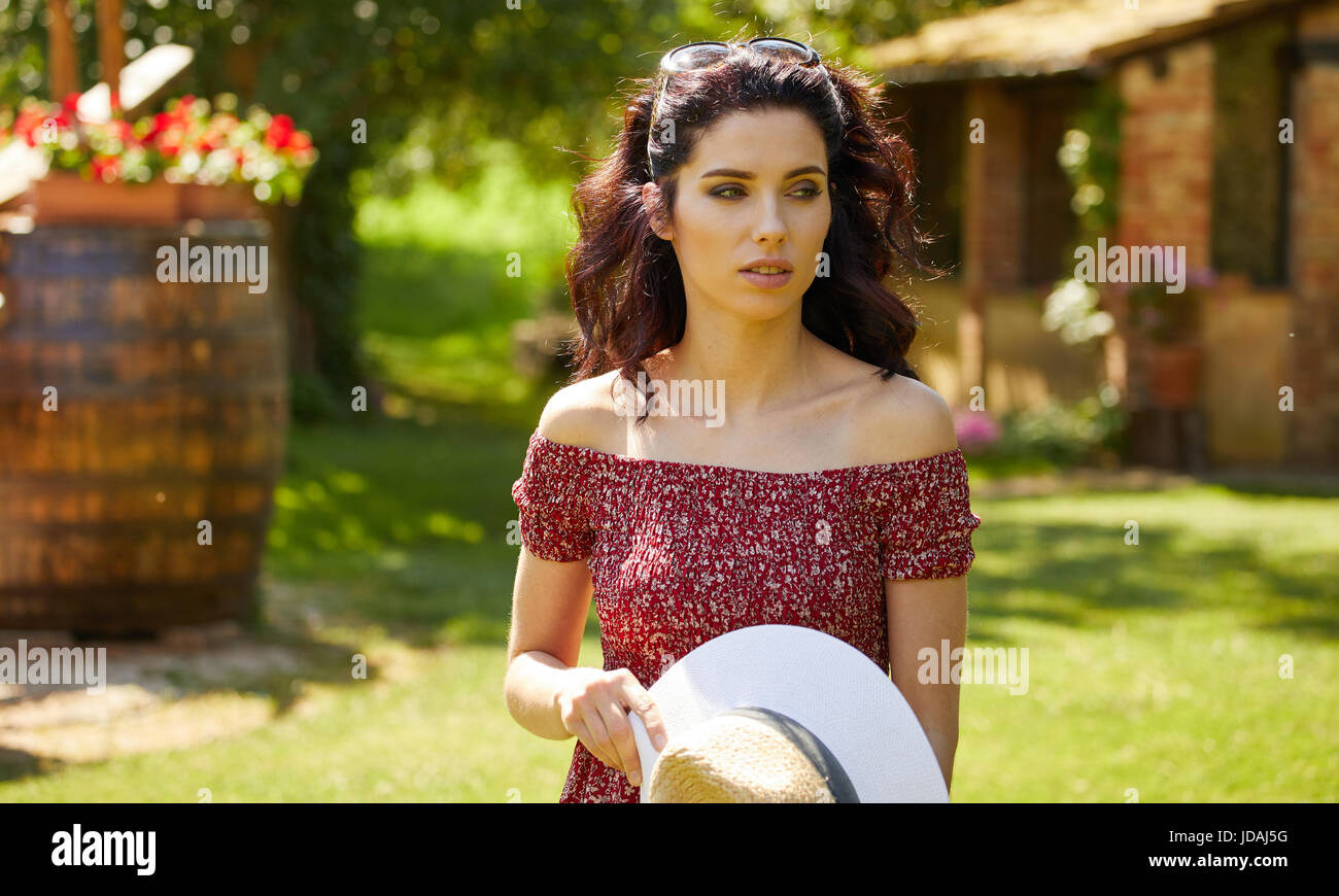 Italian Rurual Woman Beautiful italian woman hi-res stock photography and images - Alamy