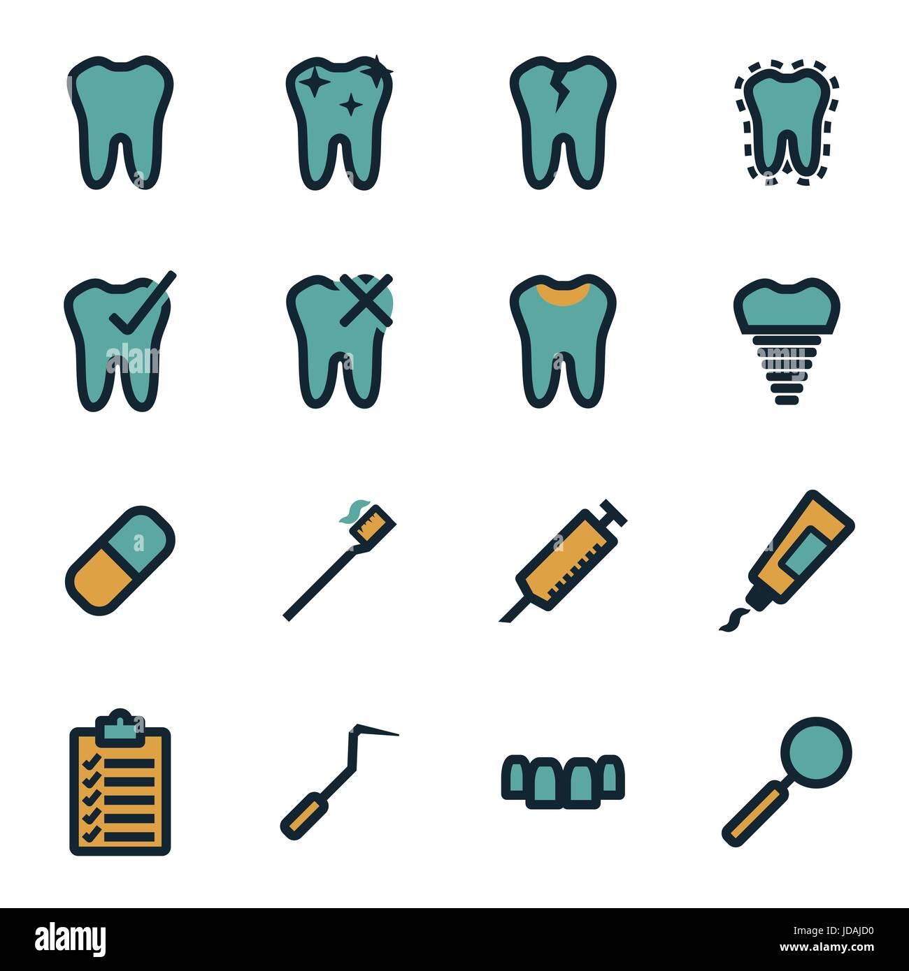 Vector flat crown icons set on white background Stock Vector Image ...