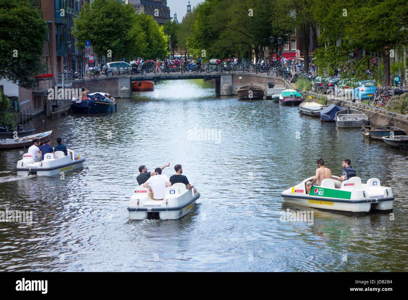 Pedal boat amsterdam hi-res stock photography and images - Alamy