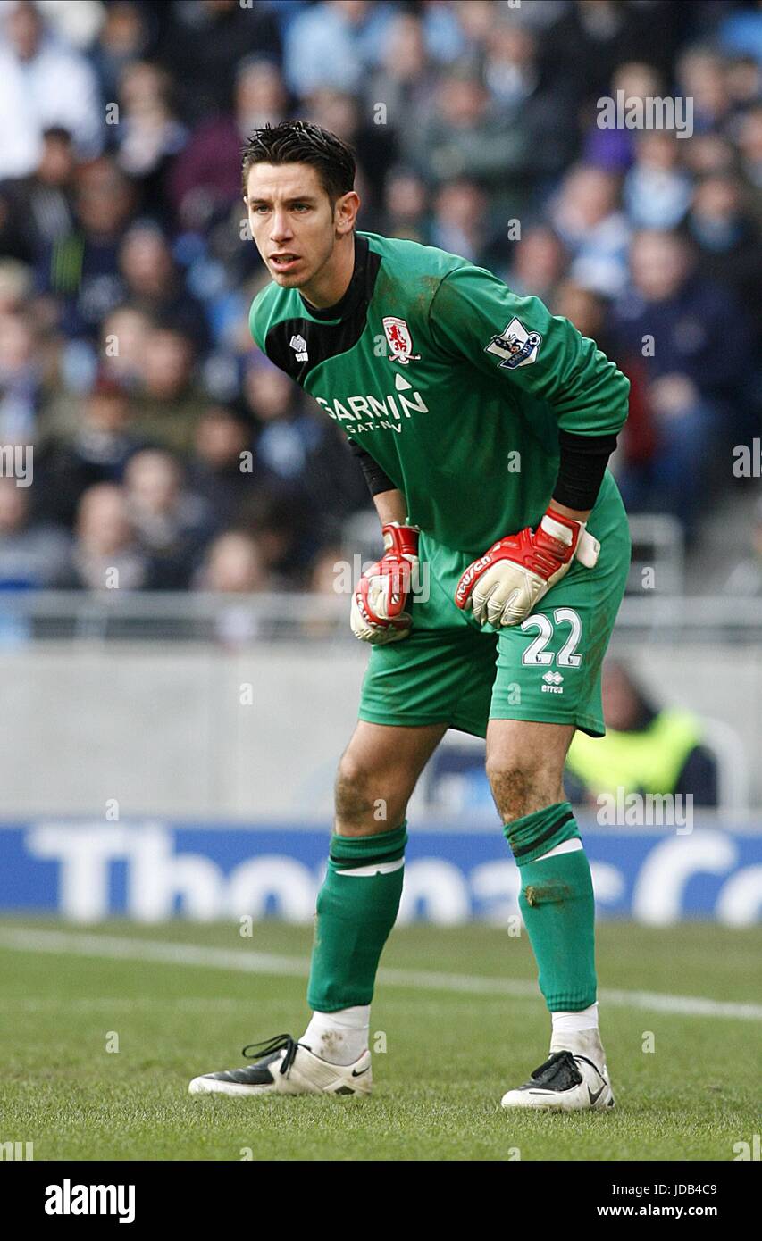 BRAD JONES MIDDLESBROUGH FC CITY OF MANCHESTER STADIUM MANCHESTER