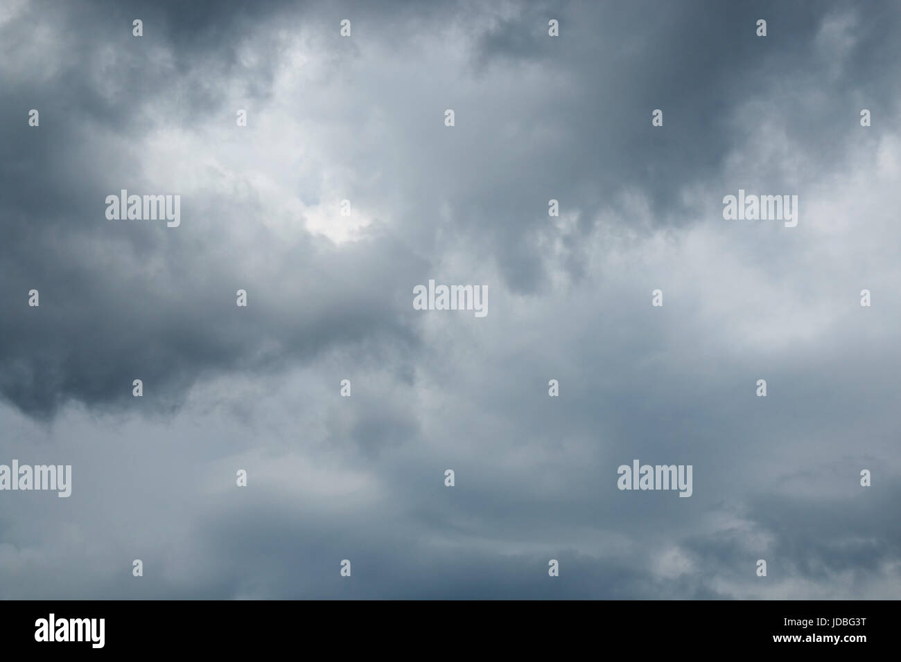 Dark sky with storm clouds, Dramatic black cloud and thunderstorm Stock Photo