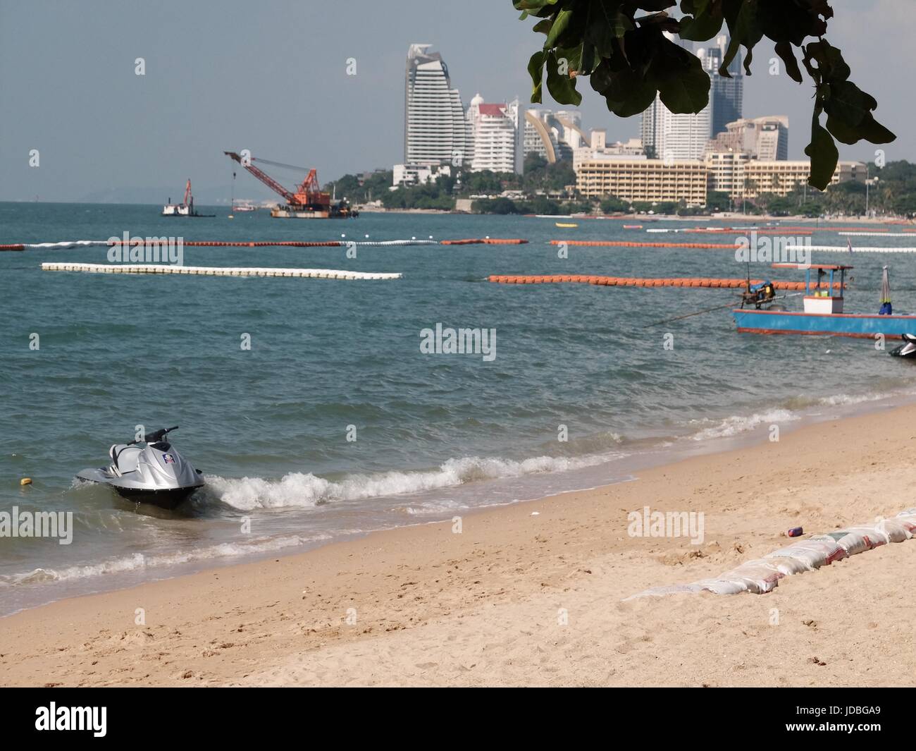 Daytime VIEW FROM PATTAYA BEACH LOOKING TOWARD The condominiums on ...