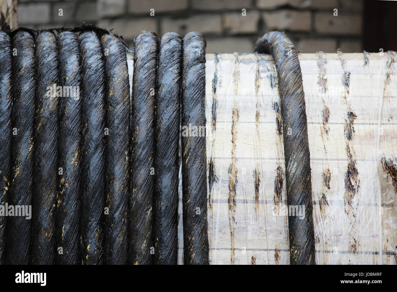 Crane Wire Spool stock image. Image of steel, reel, industrial - 187100737