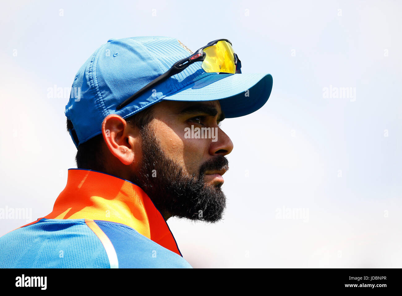 Indian captain Virat Kohli during the ICC Champions Trophy 2017 Final  between Pakistan and India at The Oval in London. 18 Jun 2017 *** EDITORIAL USE ONLY *** Stock Photo