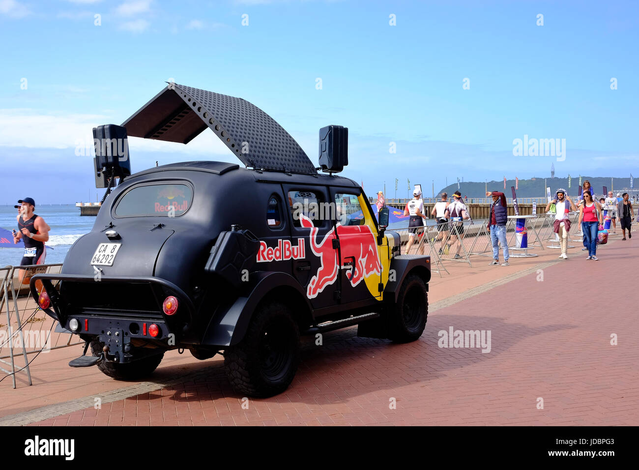 Durban South Africa. Red Bull event on beachfront during a surfing competition Photo - Alamy