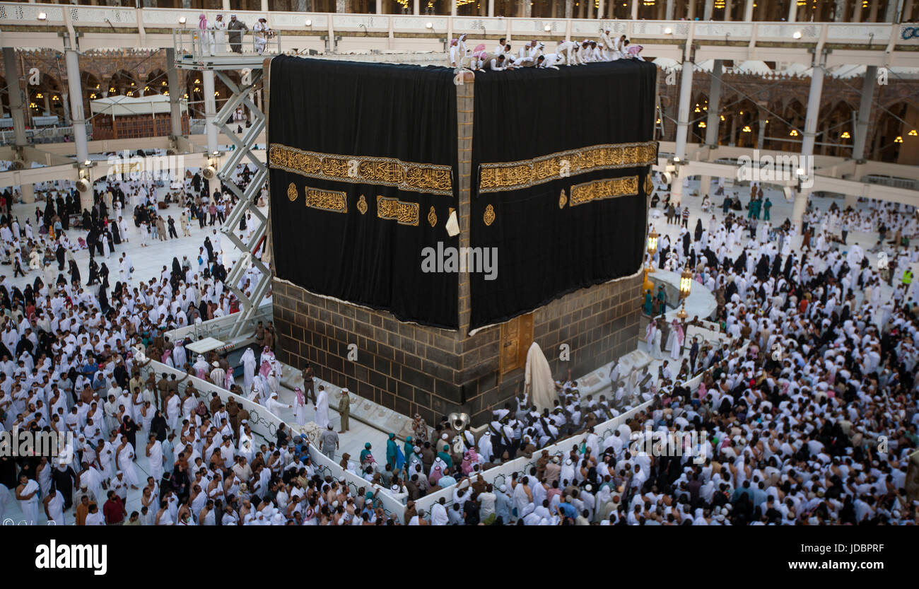 Mecca , Kaabah , SAUDi ARABiA Stock Photo