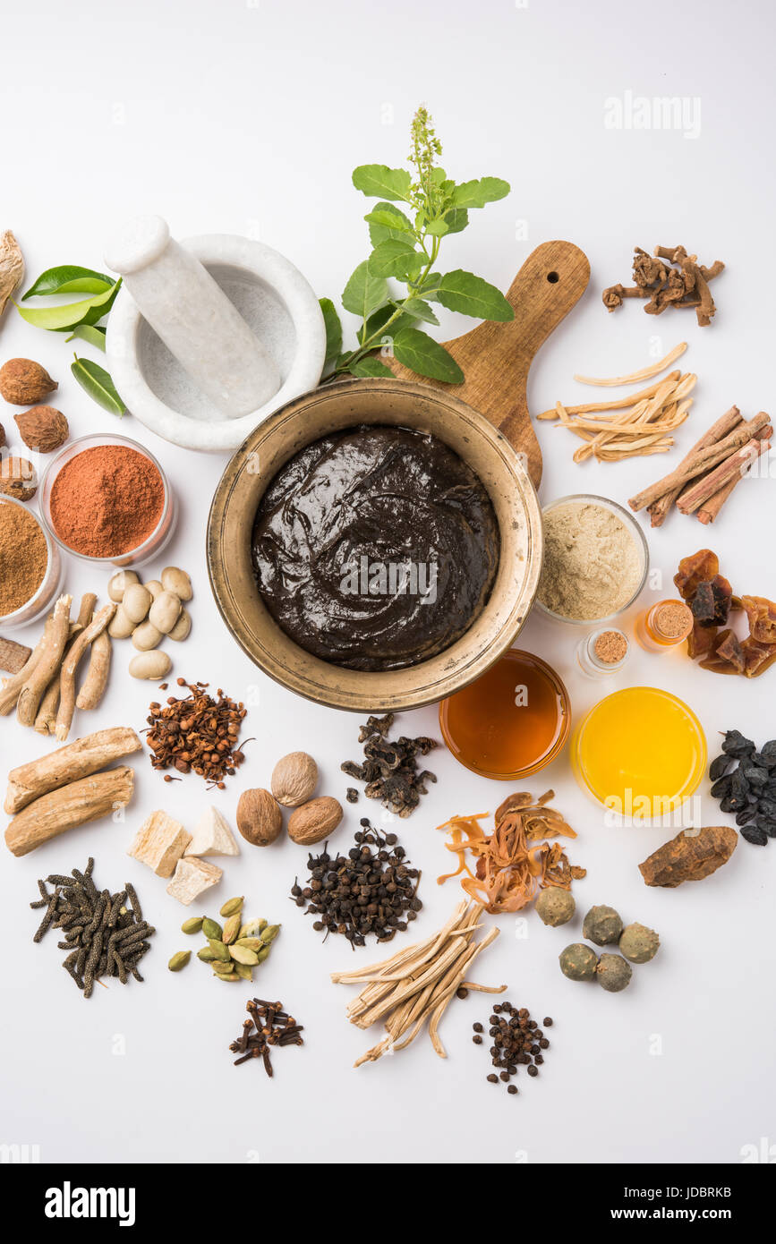 Indian Ayurvedic dietary supplement called Chyawanprash