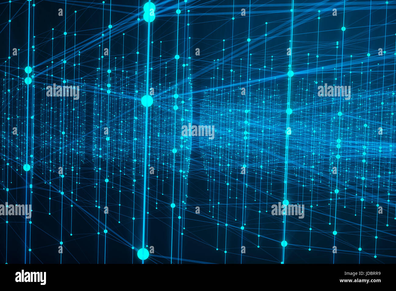 Technological connection futuristic shape, blue dot network, abstract