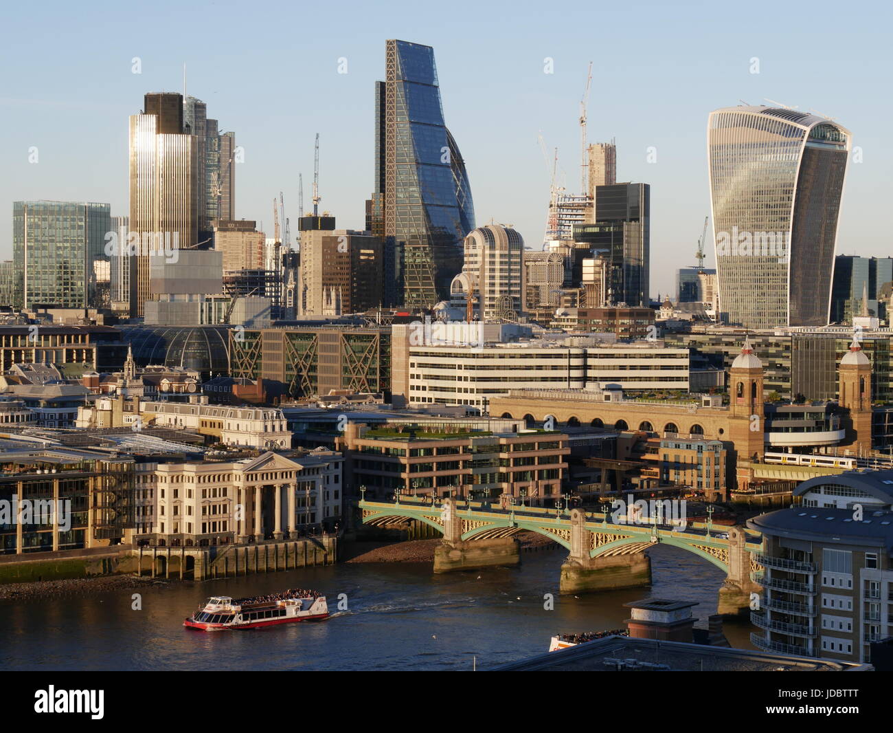 europe, UK, England, London, City skyline from Tate Switch Stock Photo ...
