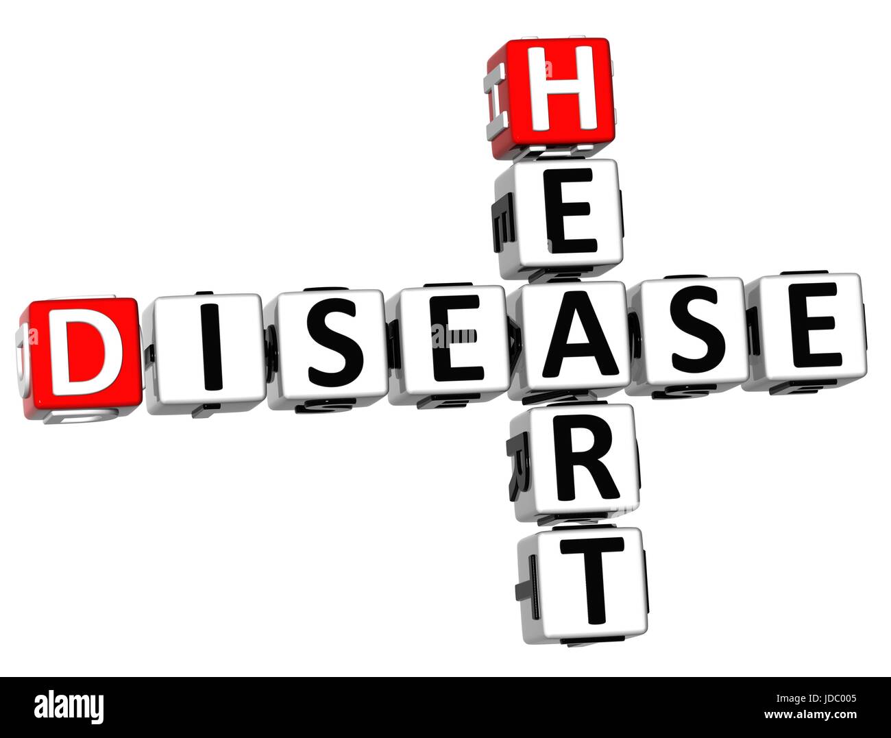 3D Heart Disease Crossword on white background Stock Photo - Alamy