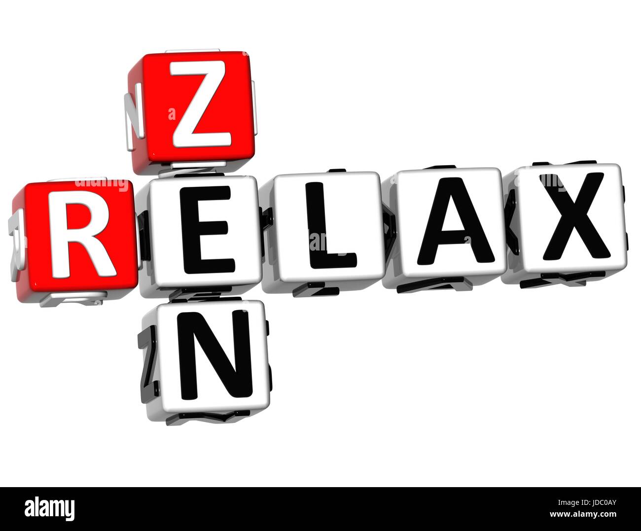 3D Zen Relax Crossword on white background Stock Photo Alamy 3D Zen Relax Crossword on white background Stock Photo Alamy