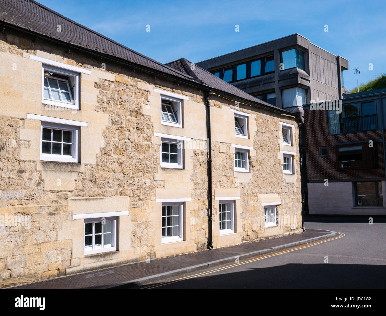 Old Building Converted into Housing, Oxford, Oxfordshire, England Stock