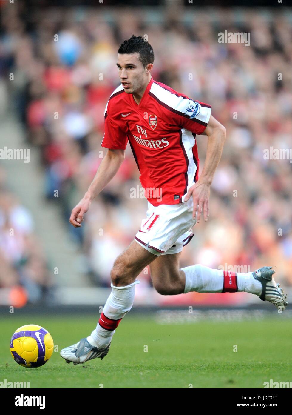 ROBIN VAN PERSIE ARSENAL FC EMIRATES STADIUM LONDON ENGLAND 21 February 2009 Stock Photo