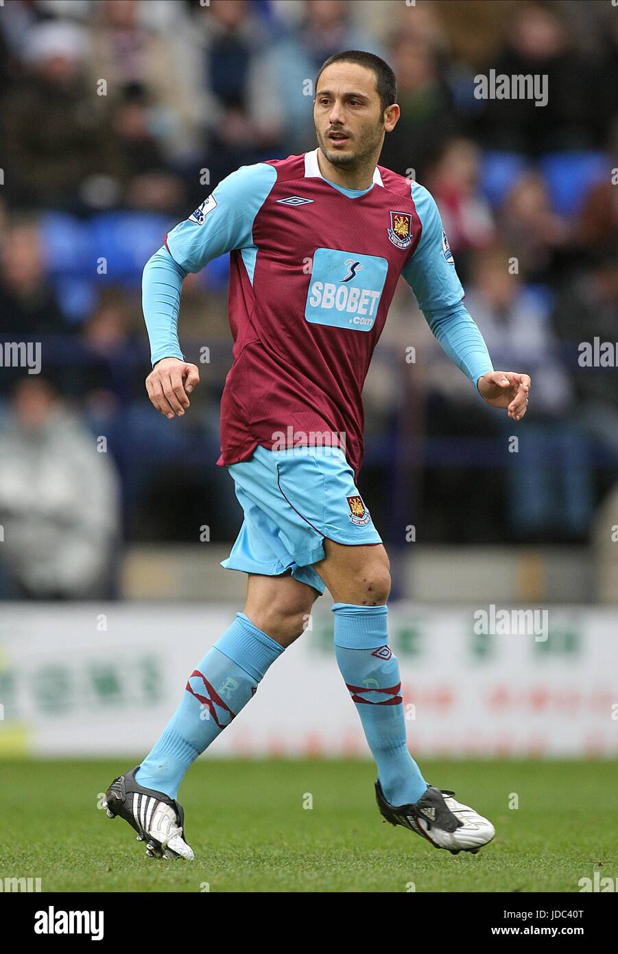 DAVID DI MICHELE WEST HAM UNITED FC REEBOK STADIUM BOLTON ENGLAND