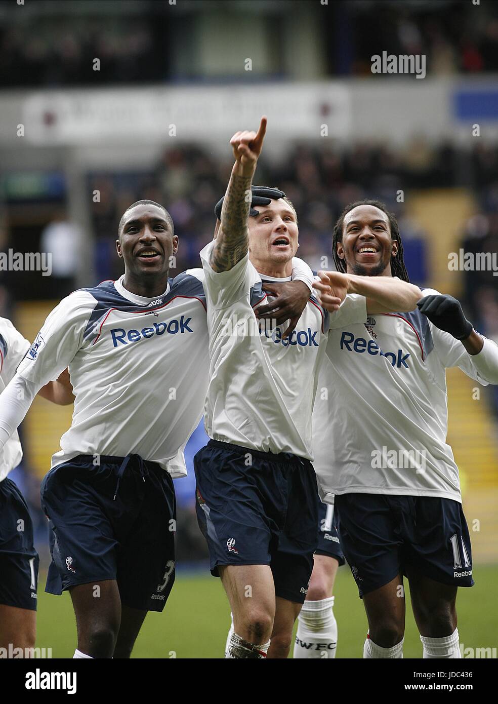 Ricardo Gardner in action for Bolton Wanderers in the F.A. Barclaycard