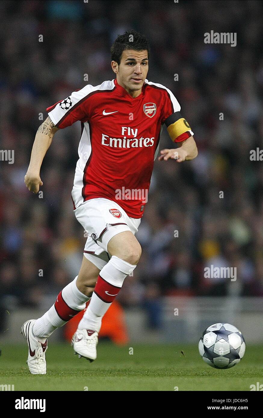 Cesc Fabregas Arsenal Fc Emirates Stadium London England 15 April 2009 Stock Photo Alamy