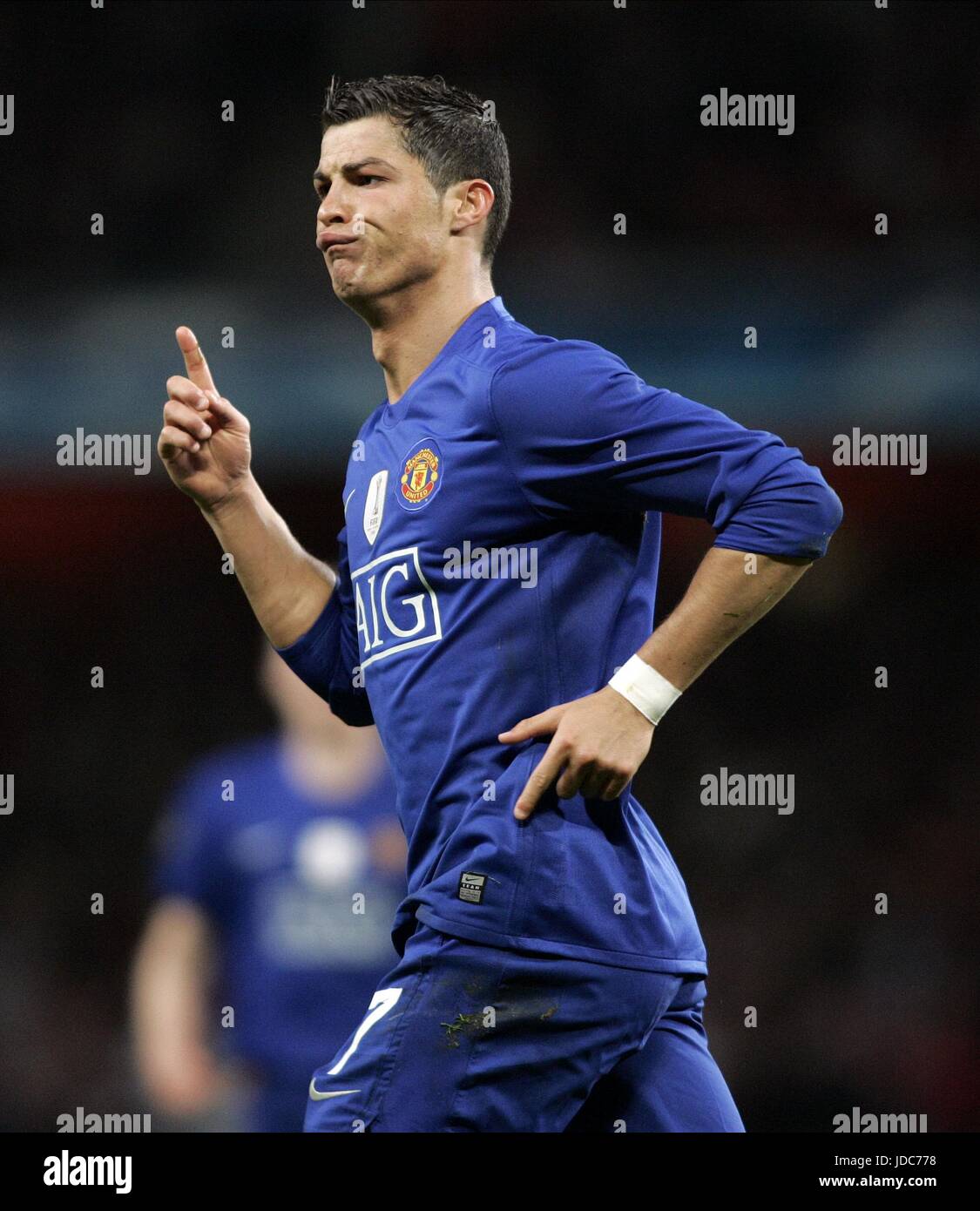 cristiano ronaldo blue manchester united jersey