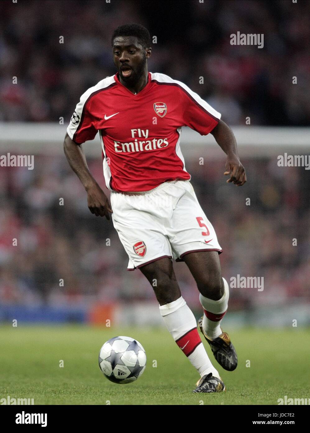 KOLO TOURE ARSENAL FC EMIRATES STADIUM LONDON ENGLAND 05 May 2009 Stock