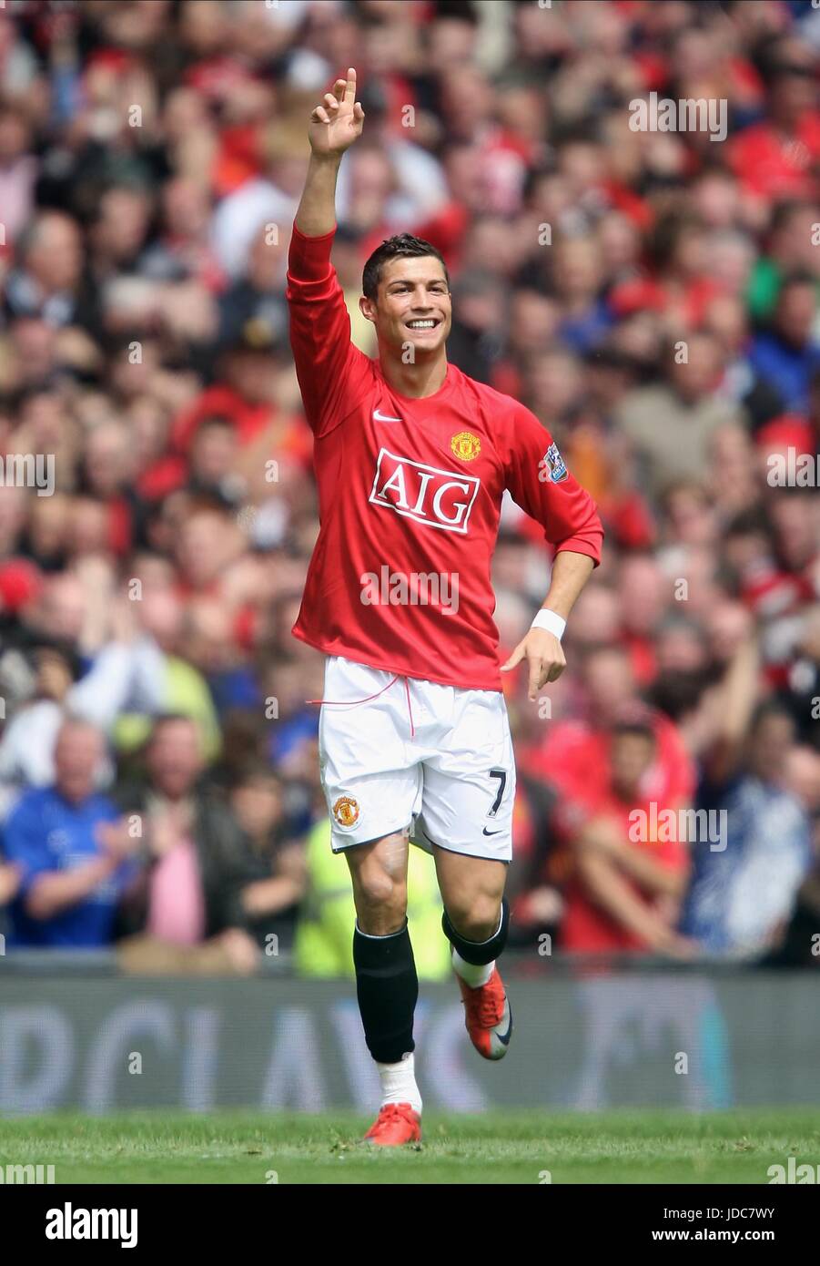 CRISTIANO RONALDO MANCHESTER UNITED FC OLD TRAFFORD MANCHESTER ENGLAND 10 May 2009 Stock Photo