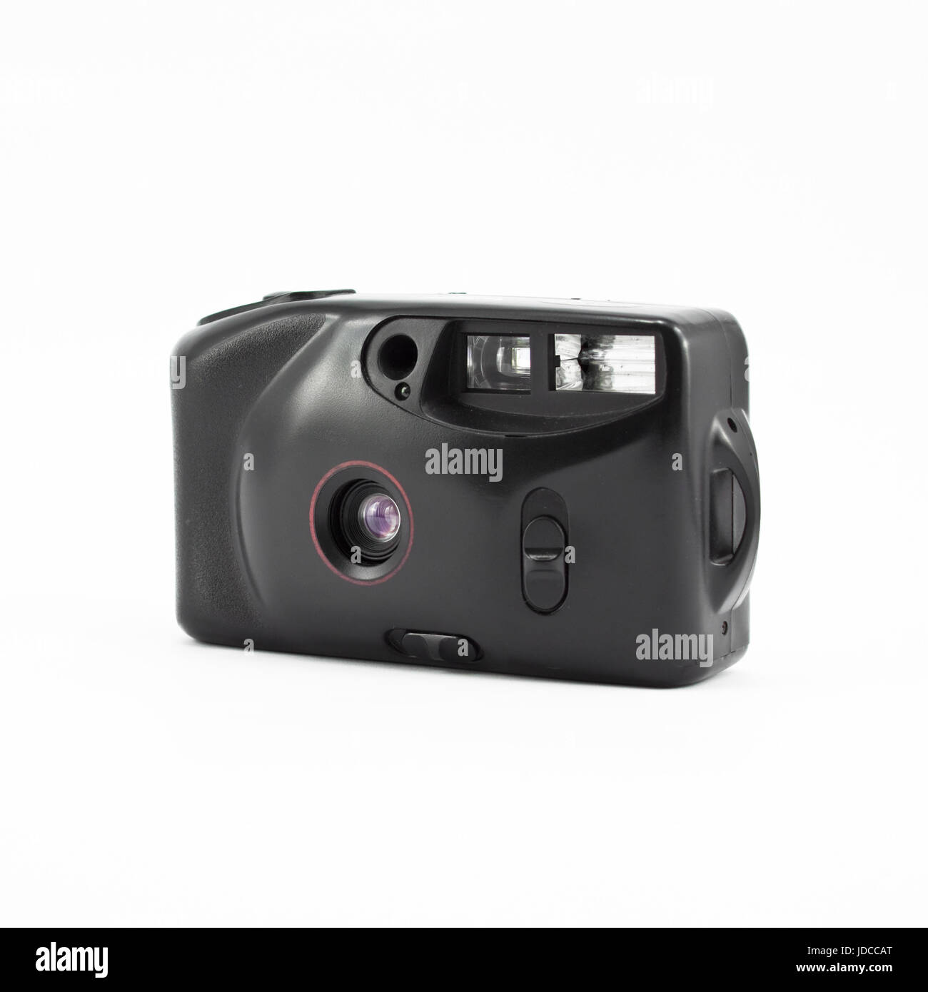 Retro film photo camera isolated on white background Stock Photo - Alamy