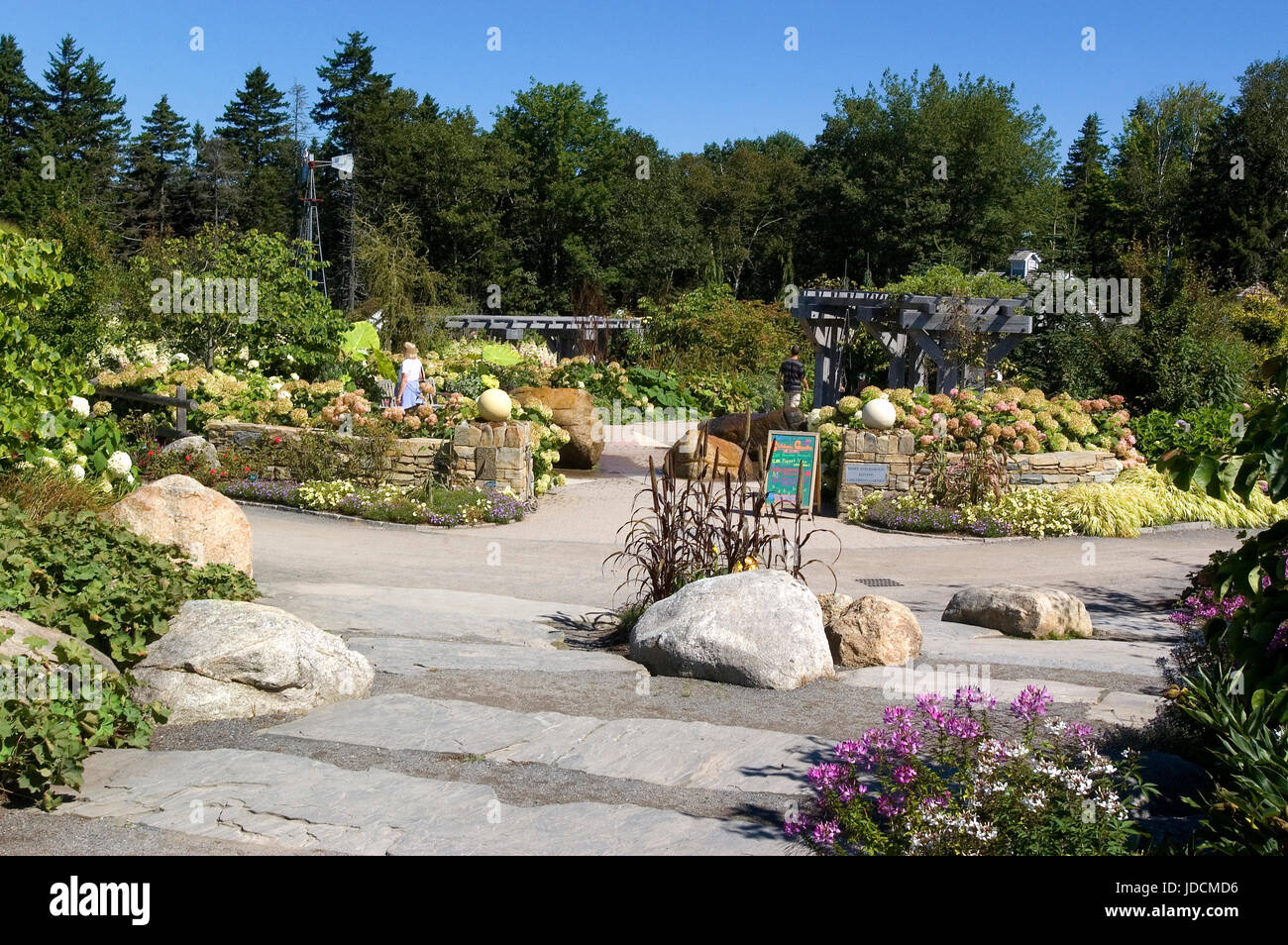 Maine Botanical Gardens - Boothbay, Mained Stock Photo