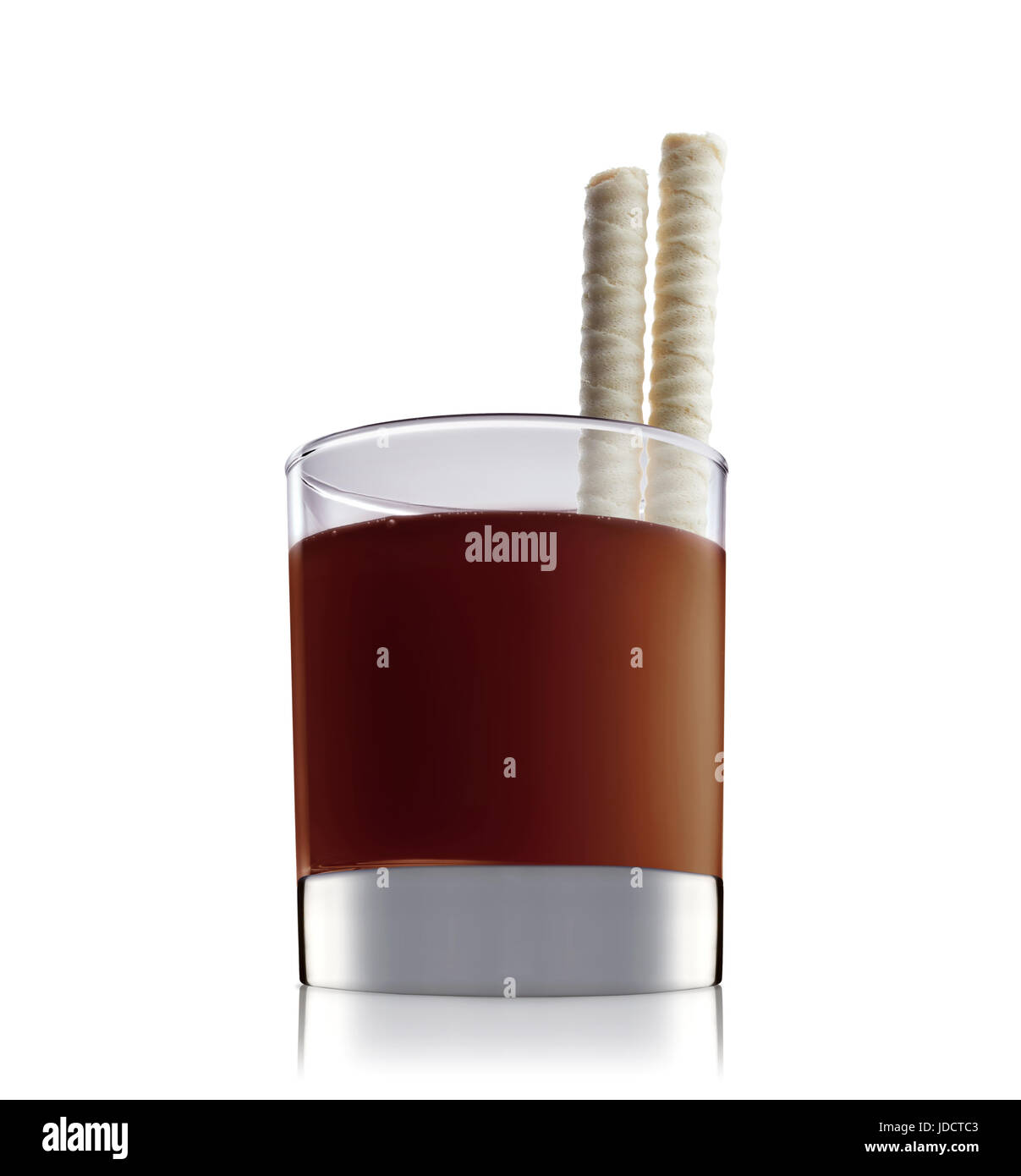 Original Irish Cream Liqueuron alcohol cocktail or chocolate mocktail