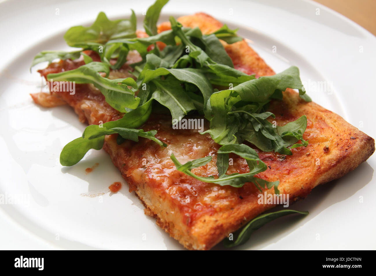 Pizza Rucola Stock Photo