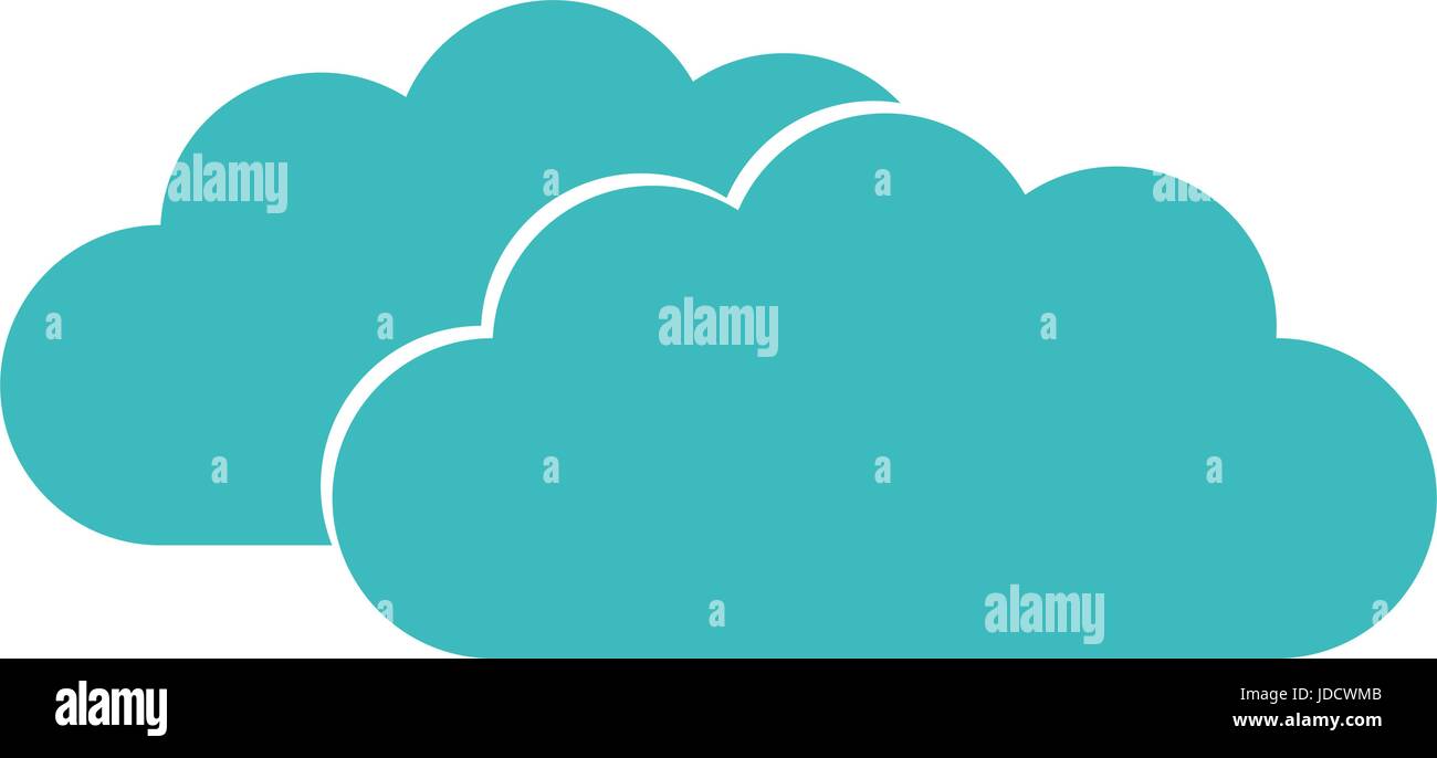 Icon clouds on white background in vector Stock Vector Image & Art - Alamy