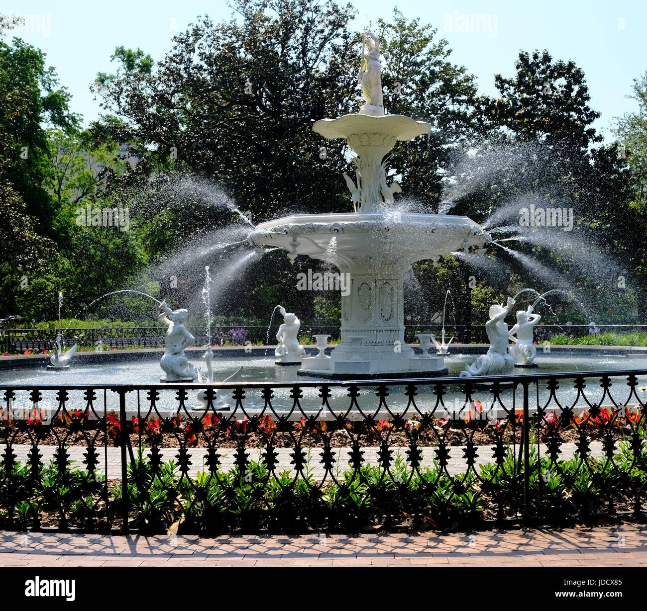 Forsythe Cast Iron Fountain Stock Photo Alamy