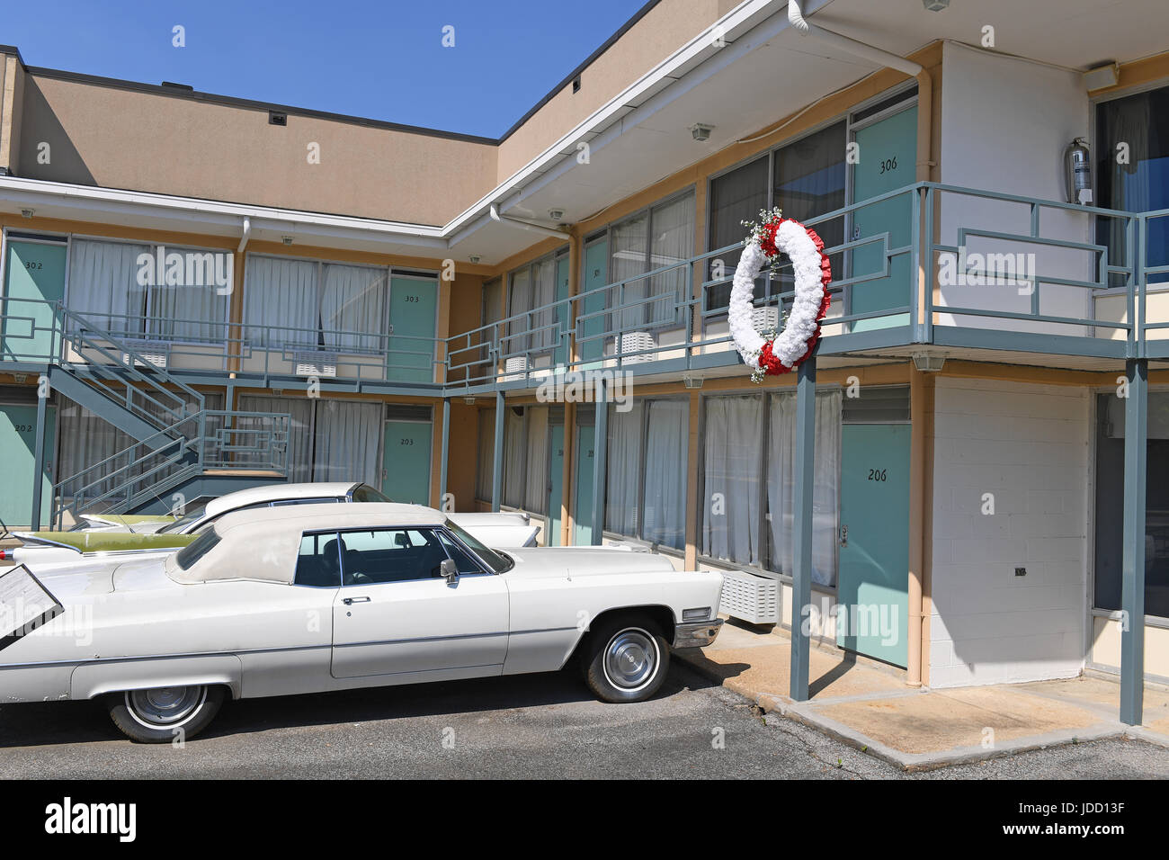 Memphis, TN, USA - June 9, 2017: Lorraine Motel where Dr. Martin Luther King Jr.was assassinated, and now site of the National Civil Rights Museum Stock Photo