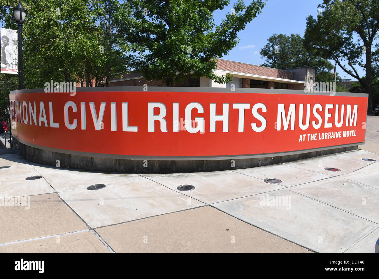 Memphis, TN, USA - June 9, 2017: The National Civil Rights Museum at the Lorraine Motel where Dr. Martin Luther King Jr. was assassinated Stock Photo