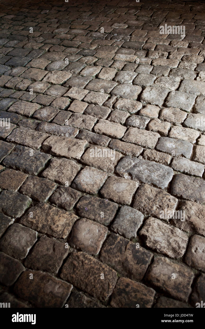 Old stone pavers on the floor in a French castle Stock Photo Alamy