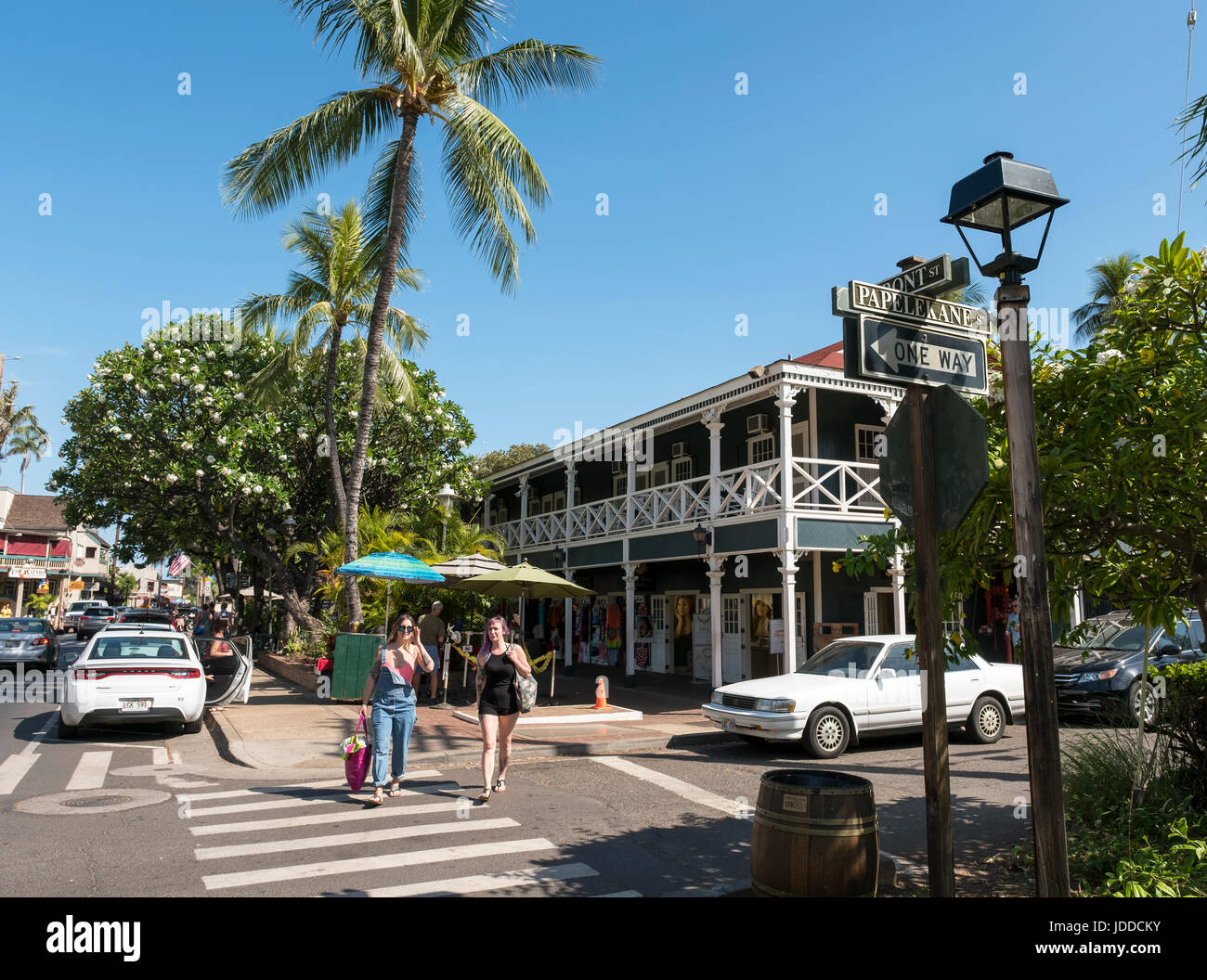 Front Street, Lahaina, Maui, Hawaii Stock Photo